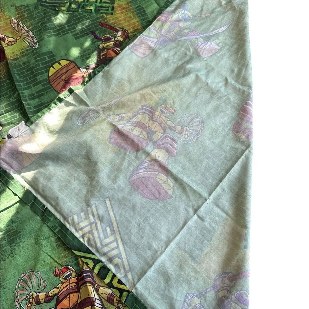 Nickelodeon Teenage Mutant Ninja Turtles Twin Flat Sheet Green w/Pillowcase